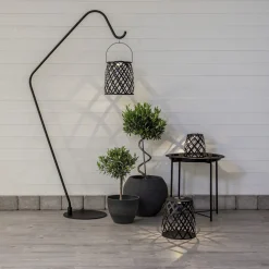 CALABRIA Solcellslykta 28cm Svart