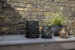 CALABRIA Solcellslykta 20cm Svart