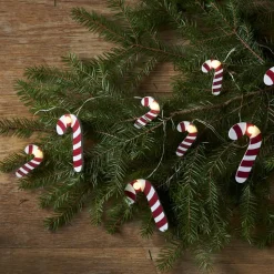 CANDYCANE Ljusslinga Batteri 1,35m 10LED Varmvit/Vit