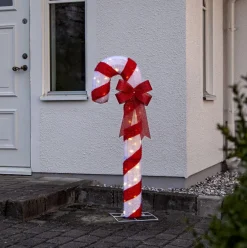 CANDYCANE Utomhusdekoration 1,2m 50LED Vit
