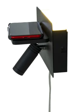 CARGADOR Väggspot USB 24cm Svart