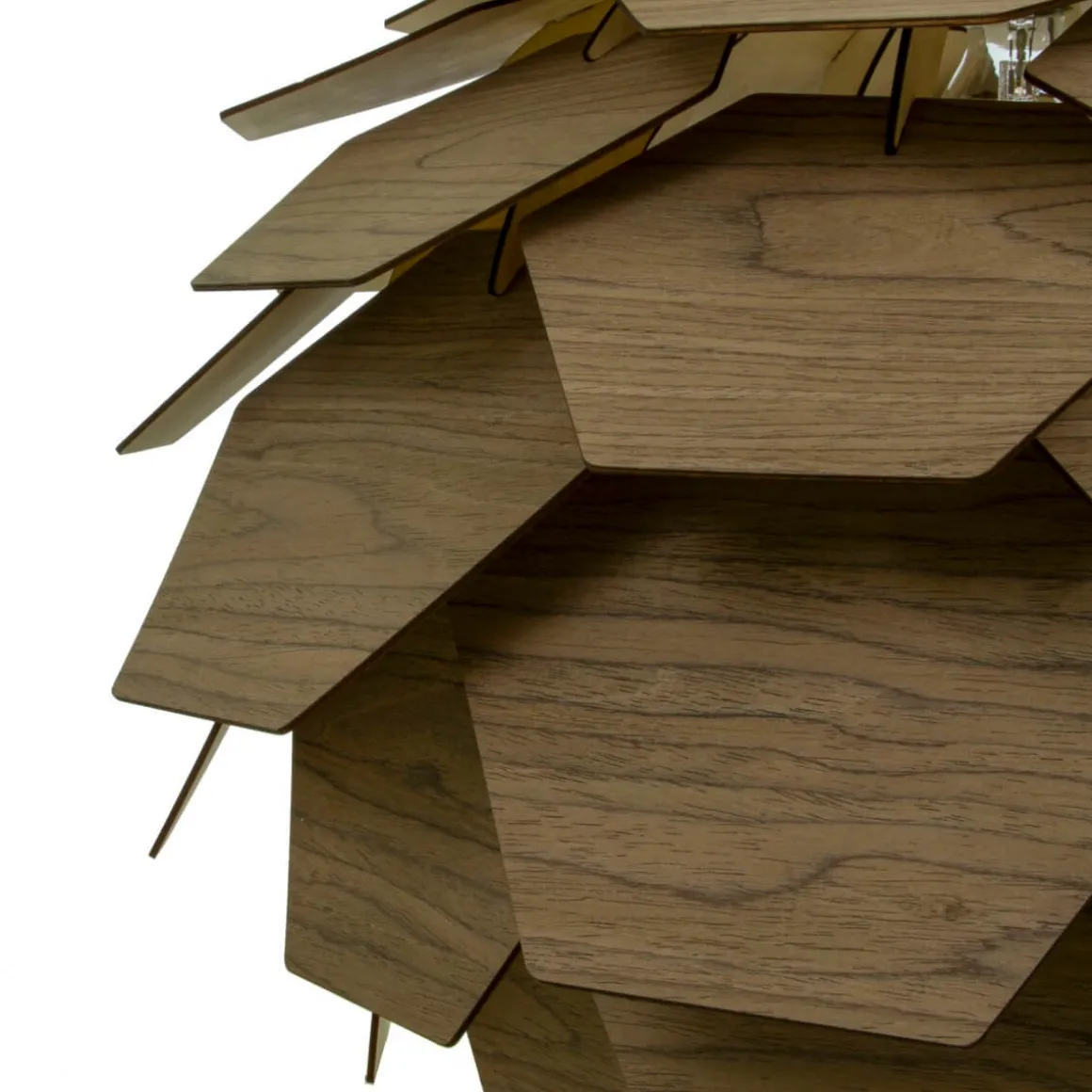 CARPATICA Taklampa Ø60 Fanér 60cm Brunbets