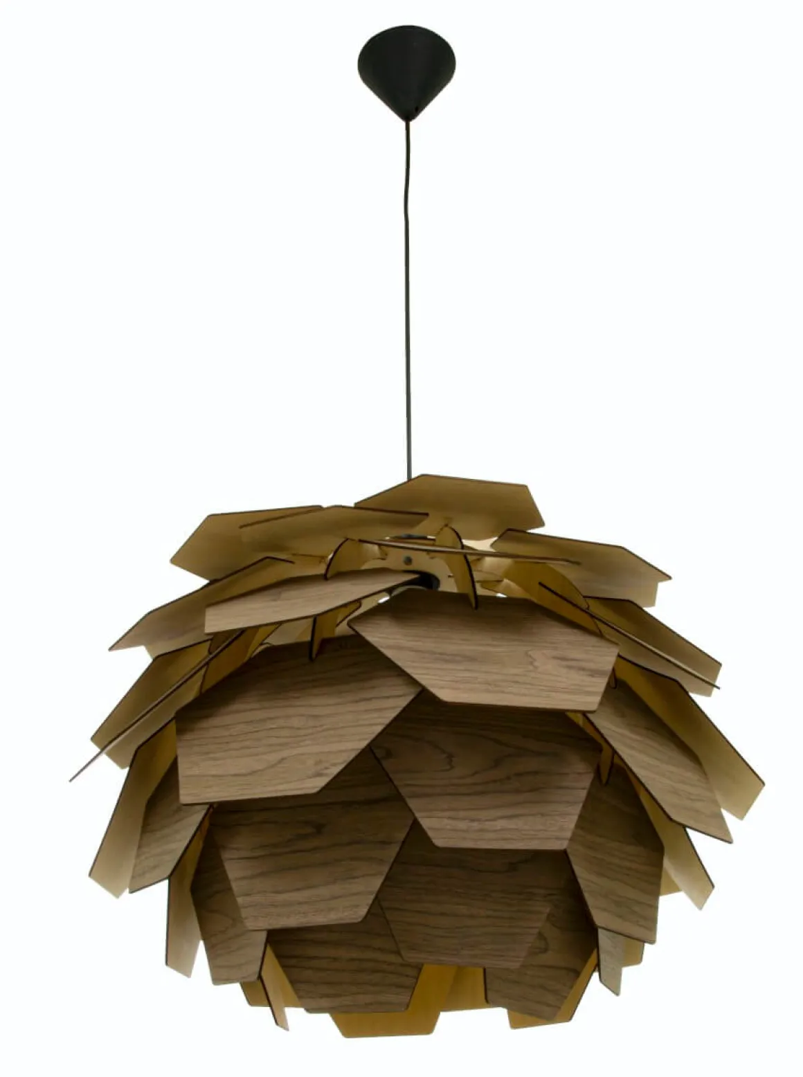 CARPATICA Taklampa Ø60 Fanér 60cm Brunbets