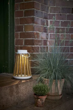 CATANIA Solcellslykta 28cm Beige