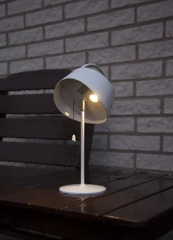 CERVIA Solcells-Lykta 36cm Vit