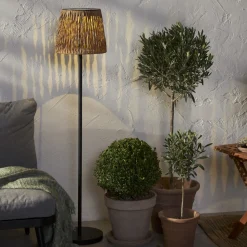 CESTA Golv solcellslampa 127cm Brun/Svart