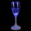 CHAMPANGEGLAS med LED 18cm Blå