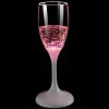 CHAMPANGEGLAS med LED 18cm Rosa
