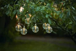 CHANIA Solcells-ljusslinga 2,45m Transparent IP44