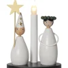 CHRISTMAS JOY Ljusstake Lucia 21cm Vit