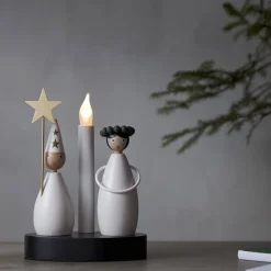 CHRISTMAS JOY Ljusstake Lucia 21cm Vit