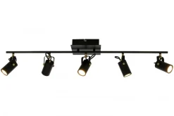 CILINDRO Takspot Rak 5L Dimbar 105cm Svart/Matt Mässing