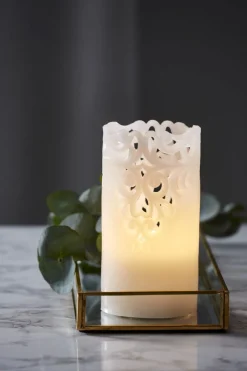 CLARY LED-Blockljus 15cm Vit