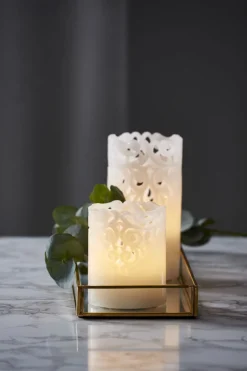 CLARY LED-Blockljus 10cm Vit