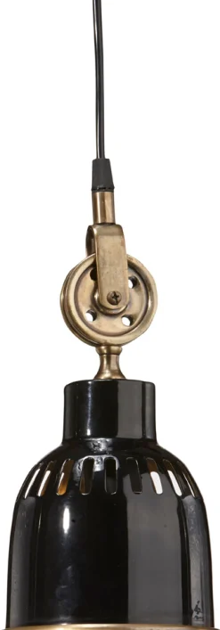 CLEVELAND Taklampa 14cm Svart/Antikmässing