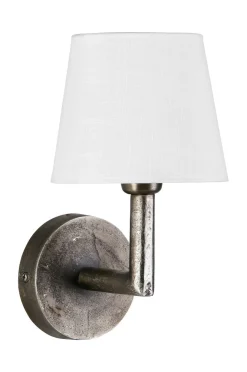 COLUMBUS Vägglampa 22cm Råsilver