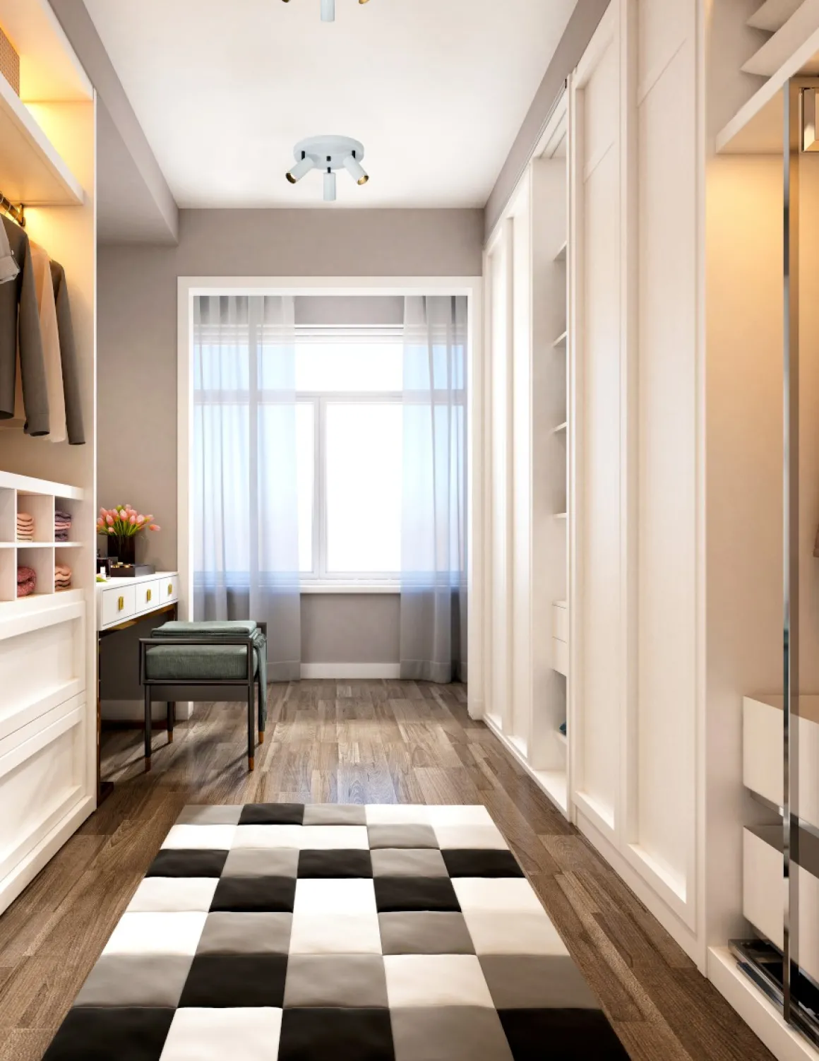 CONCORD Takspot Rund 3L Dimbar 34cm Vit