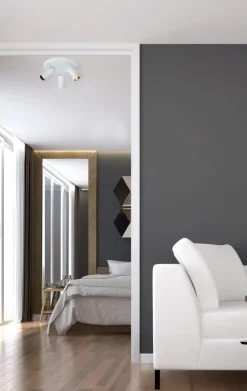 CONCORD Takspot Rund 3L Dimbar 34cm Vit