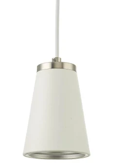 CONE Fönsterlampa 9cm Vit/Borstad Stål