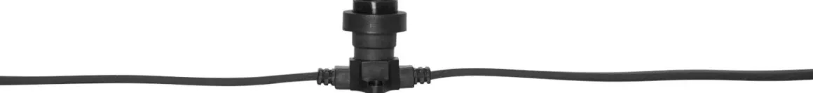 CONNECTA FLAT E27 Ljusslinga Extra 7,35m IP44 Svart