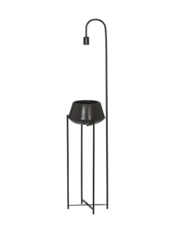 CORNELIA Golvlampa Blomkruka 140cm Svart