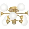 COSMOS Plafond bad 45,5cm Matt Mässing/Opalvit IP44