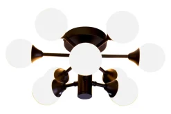 COSMOS Plafond bad 45,5cmSvart/Opalvit IP44