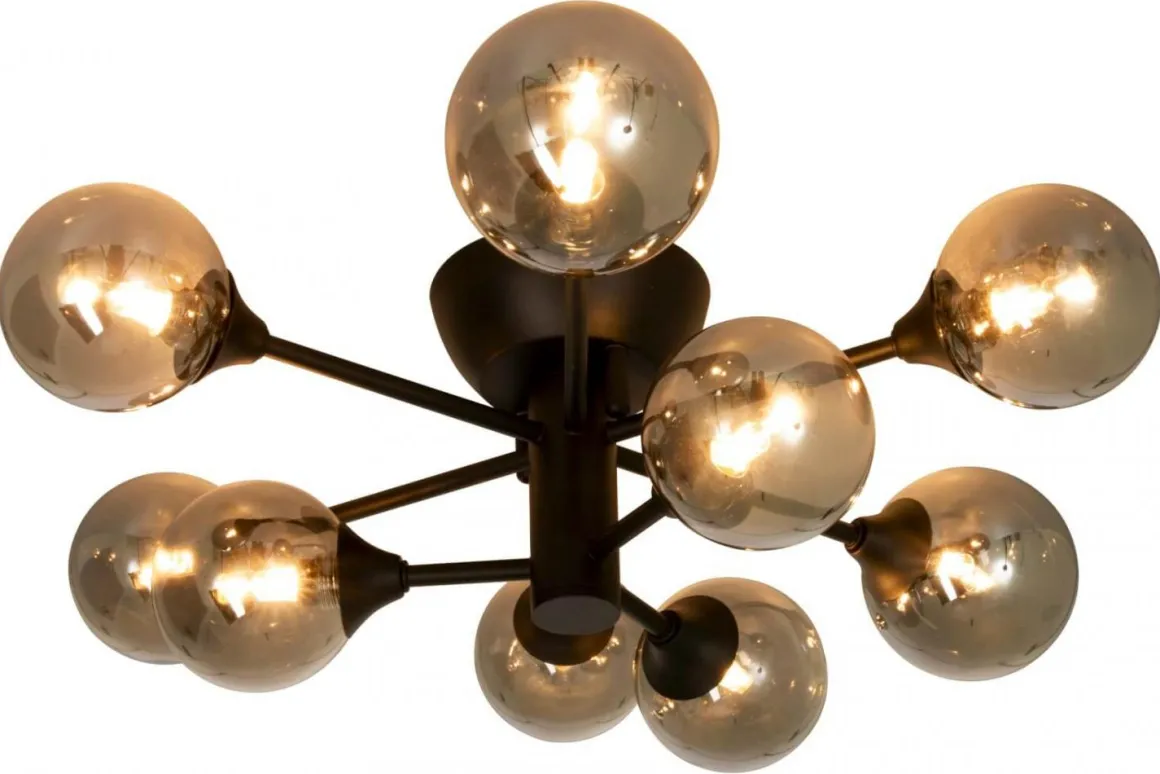 COSMOS Plafond 52,5cm Svart/Rökgrå