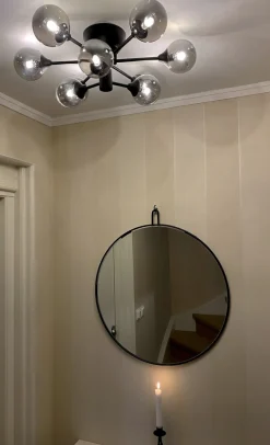 COSMOS Plafond 52,5cm Svart/Rökgrå