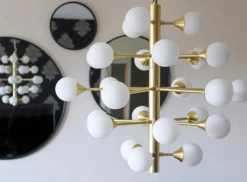 COSMOS Takpendel 24L 68,5cm Matt Mässing/Opalvit