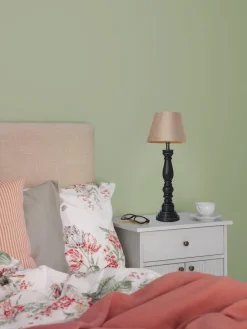 COTTEX Lampfot E27 40cm Svart/Borstad mässing