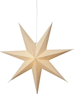COTTON Pappersstjärna 60cm Beige