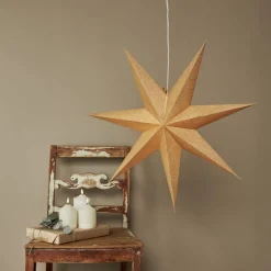 COTTON Pappersstjärna 60cm Guld