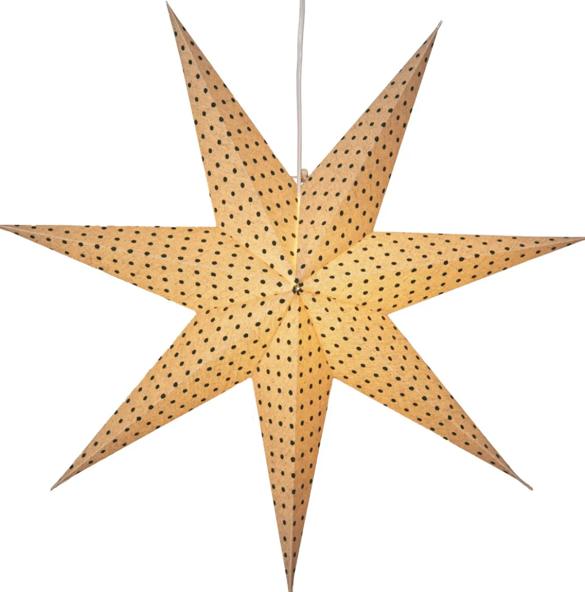 COTTON Prickig Pappersstjärna 60cm Beige