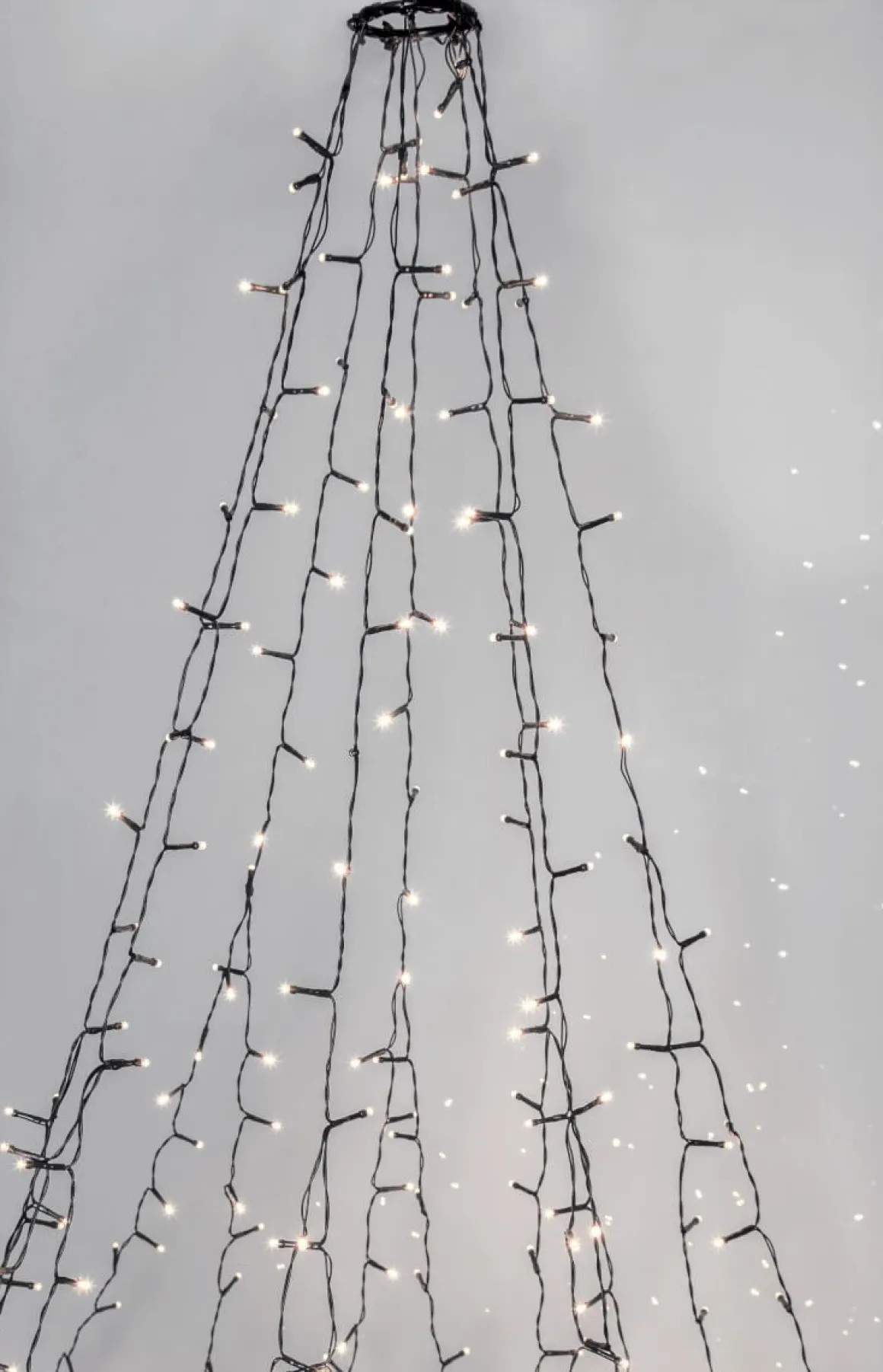 CRISPY ICE WHITE Julgransbelysning 196cm 360LED Vit/Grön IP44