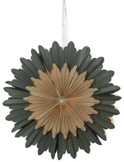 CRYSTAL Pappersstjärna 50cm Grön