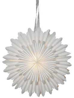 CRYSTAL Pappersstjärna 50cm Vit