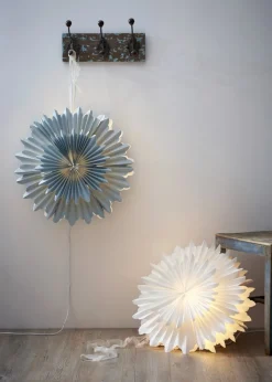 CRYSTAL Pappersstjärna 50cm Blå