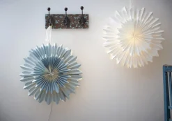 CRYSTAL Pappersstjärna 50cm Blå