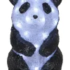 CRYSTALO Dekorationsfigur Panda 20L 27cm Svart