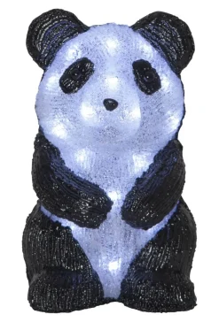 CRYSTALO Dekorationsfigur Panda 20L 27cm Svart