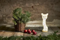 CRYSTALO Dekorationsfigur Räv 30L 41,5cm Beige