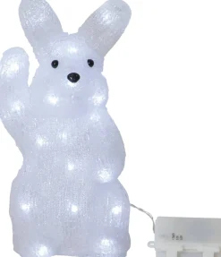 CRYSTALO Utomhusdekoration Kanin Batteri 29cm 30LED Klar IP44