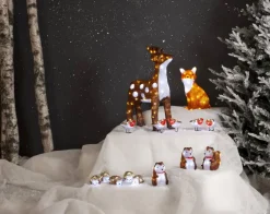 CRYSTALO Utomhusdekoration Fåglar Batteri 10cm 40LED Flerfärgad