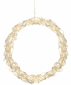 CURLY Hängande Krans 50cm 120LED Silver