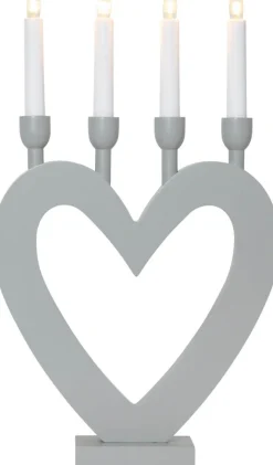 DALA Ljusstake 4L 45cm Grå