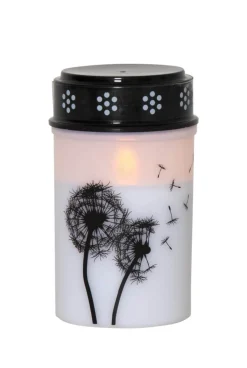 DANDELION LED-Gravljus 12cm Vit