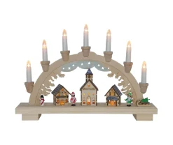 DASSEL Ljusstake 43cm 10LED Natur