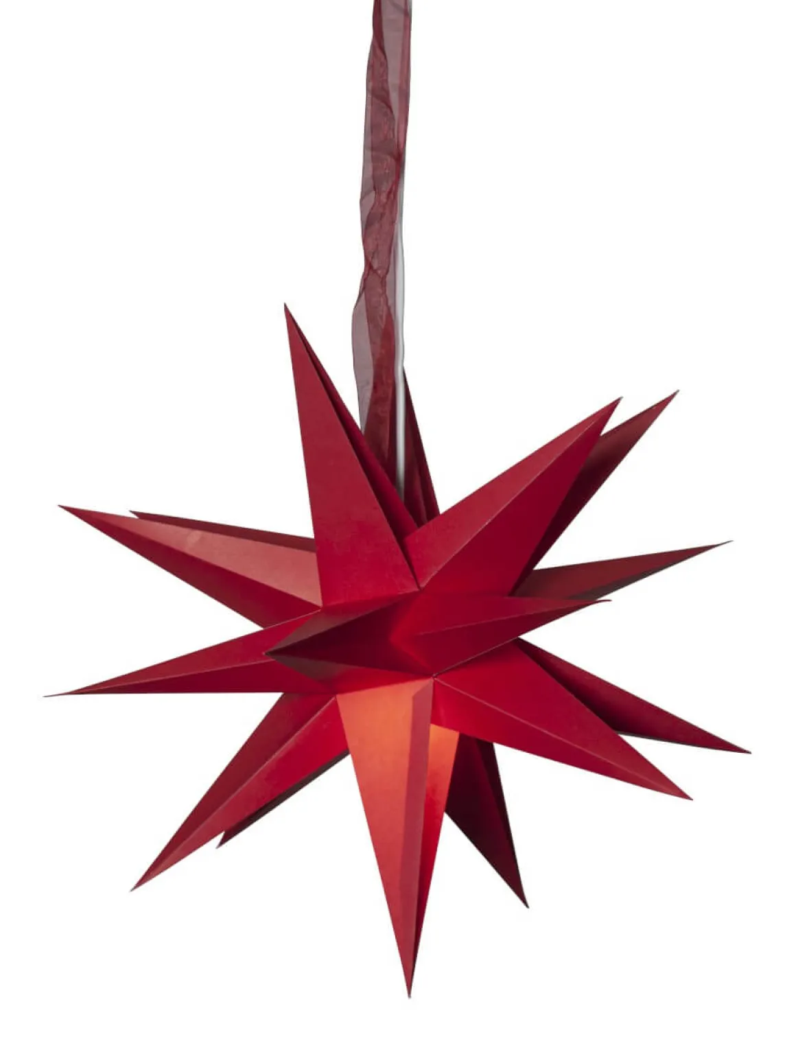 DECEMBER Pappersstjärna 35cm Röd