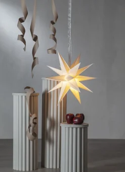 DECEMBER Pappersstjärna 55cm Vit